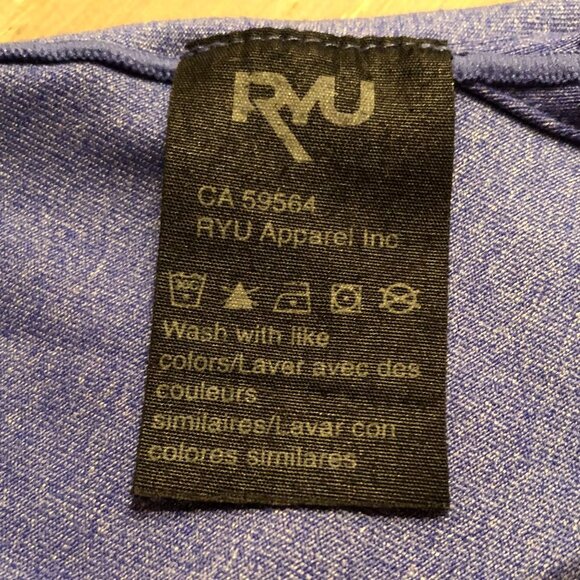 RYU Tec Layr Tech Long Sleeve Top Blue Size Small - Picture 7 of 8